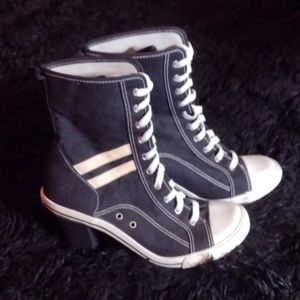 SODA brand high heel high tops